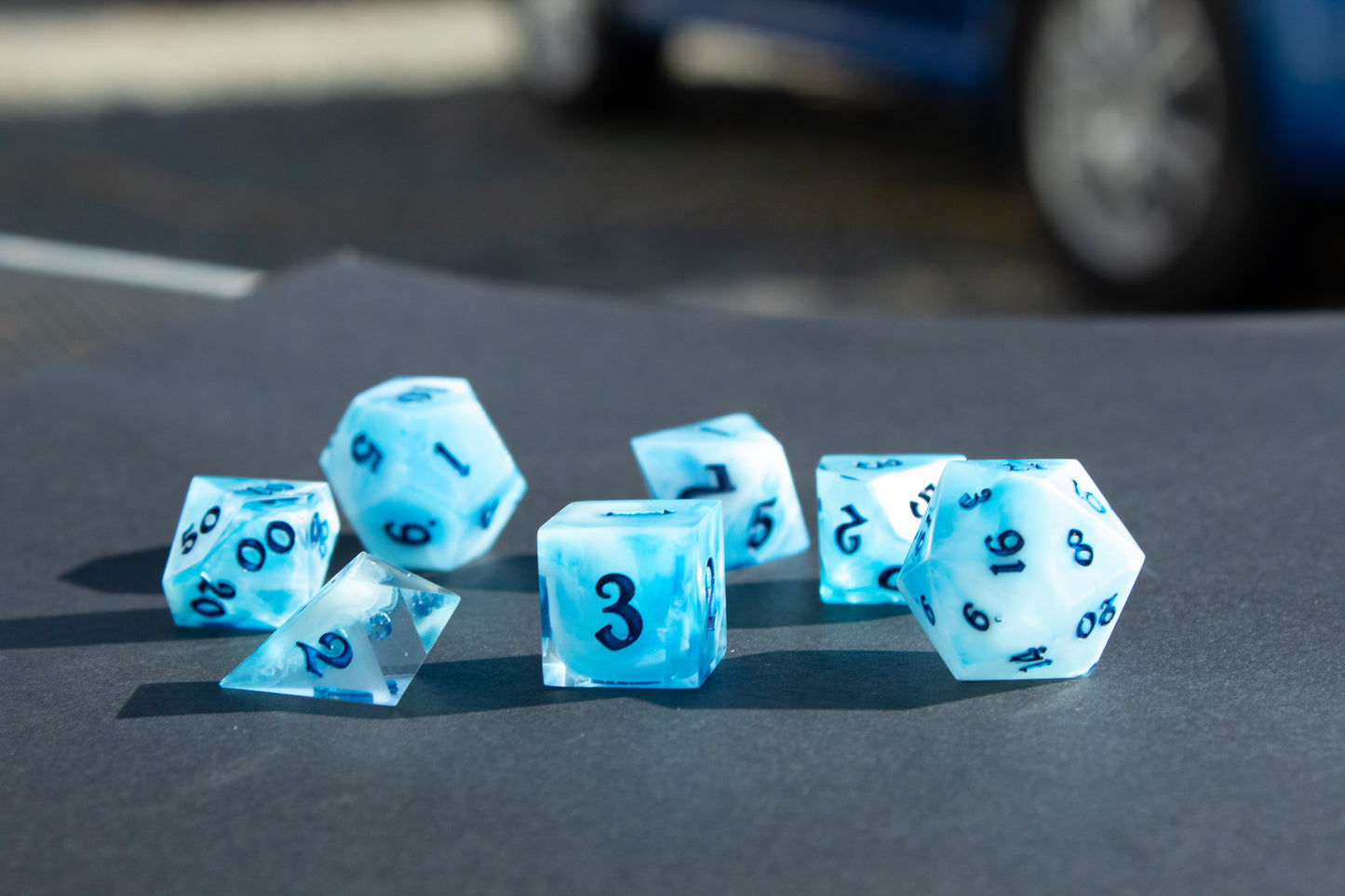 Icy Passage Handmade Dice Set